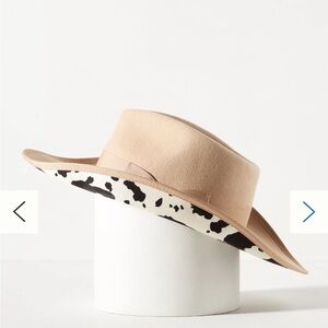 NWT *RARE* Anthropologie Wyeth Cow Print Rancher Cowboy Hat